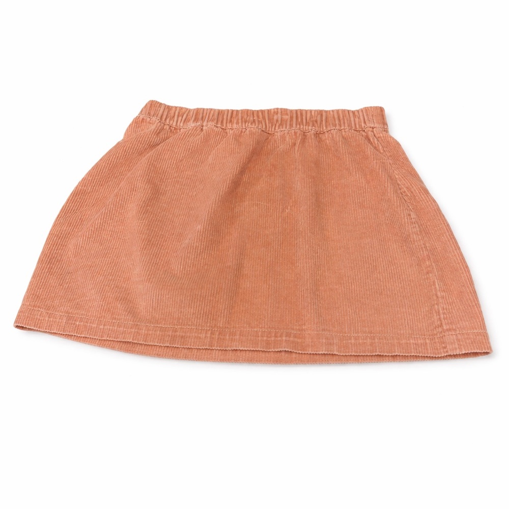 Brass Plum (Nordstrom) dusty rose corduroy mini skirt. Original Owner